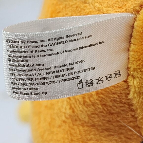 Garfield Plush Toy With Suction Cups 8" Officially Licensed Nickelodeon NEW - Picture 10 of 10